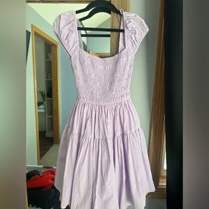 light purple flowy dress